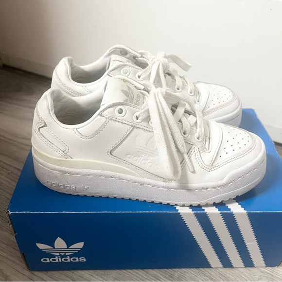 Adidas Forum Bold Platform Sneakers White Chunky Streetwear Shoes Women - Picture 4 of 7